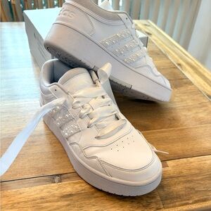 Adidas Women's Pearl Bling White Sneakers